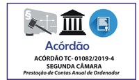 ACÓRDÃO TC- 01082/2019-4 – SEGUNDA CÂMARA