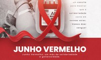 Campanha Junho Vermelho 2025 incentiva doação de sangue e homenagea doadores