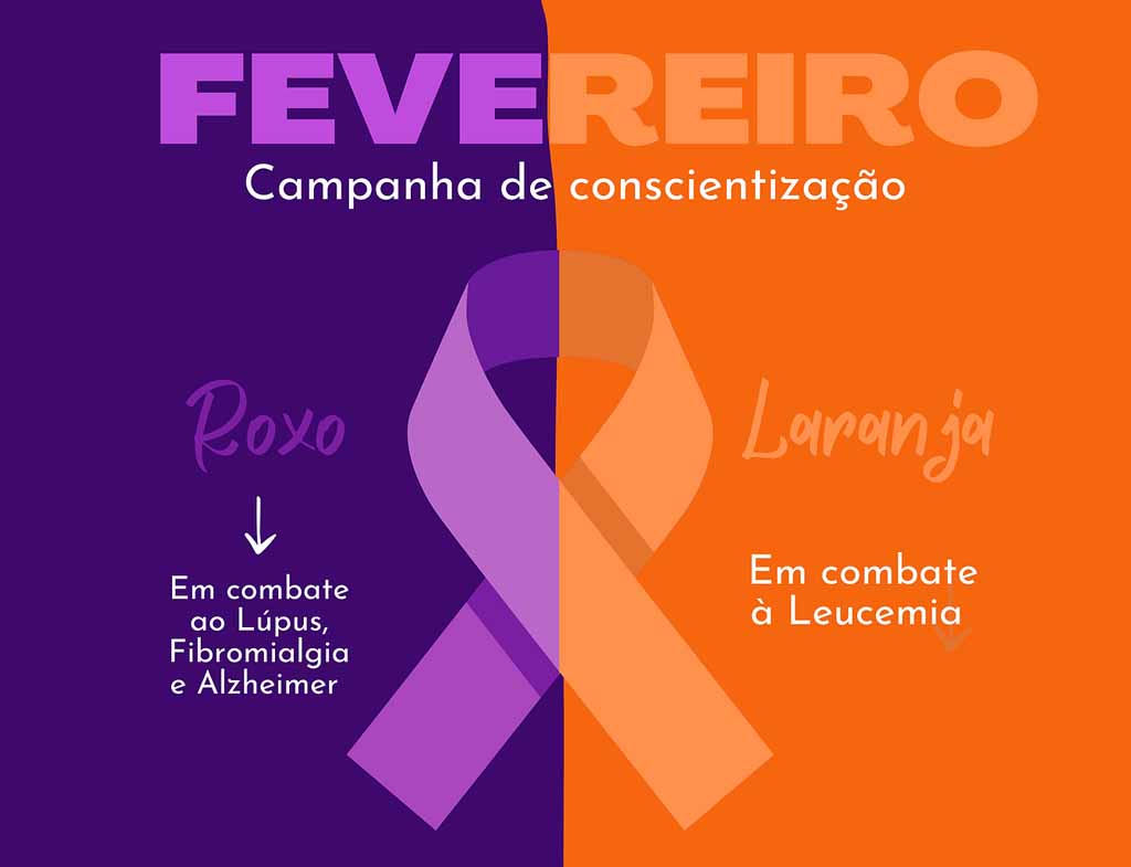 Fevereiro roxo e laranja: Saiba mais sobre campanha de conscientização